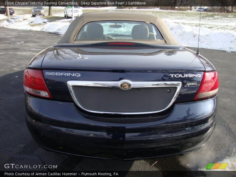 Deep Sapphire Blue Pearl / Sandstone 2004 Chrysler Sebring Touring Convertible