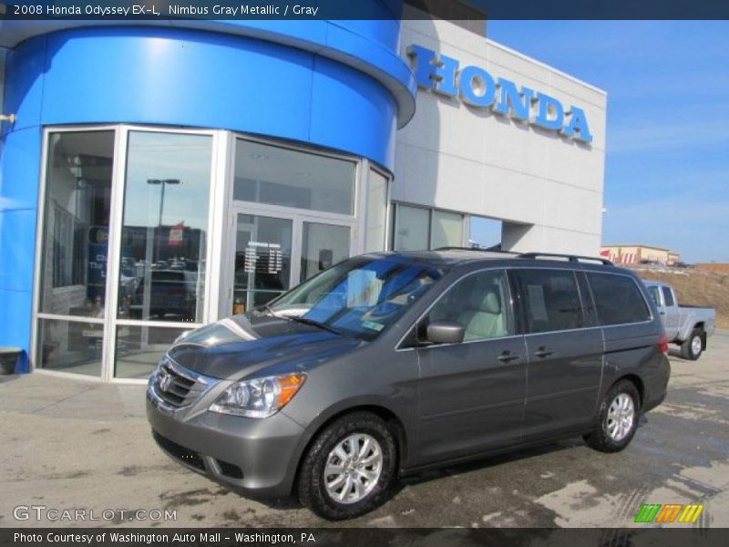 Nimbus Gray Metallic / Gray 2008 Honda Odyssey EX-L