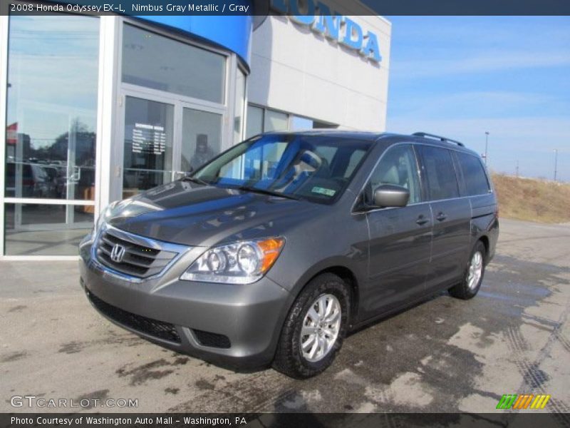 Nimbus Gray Metallic / Gray 2008 Honda Odyssey EX-L