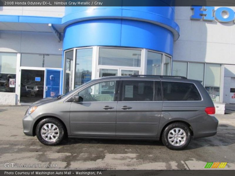 Nimbus Gray Metallic / Gray 2008 Honda Odyssey EX-L