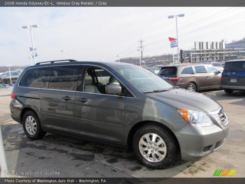 Nimbus Gray Metallic / Gray 2008 Honda Odyssey EX-L