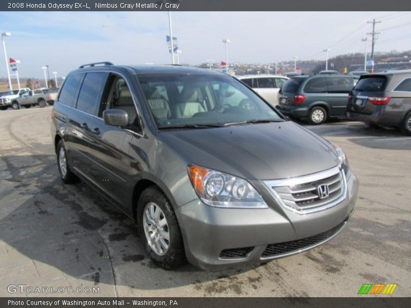 Nimbus Gray Metallic / Gray 2008 Honda Odyssey EX-L