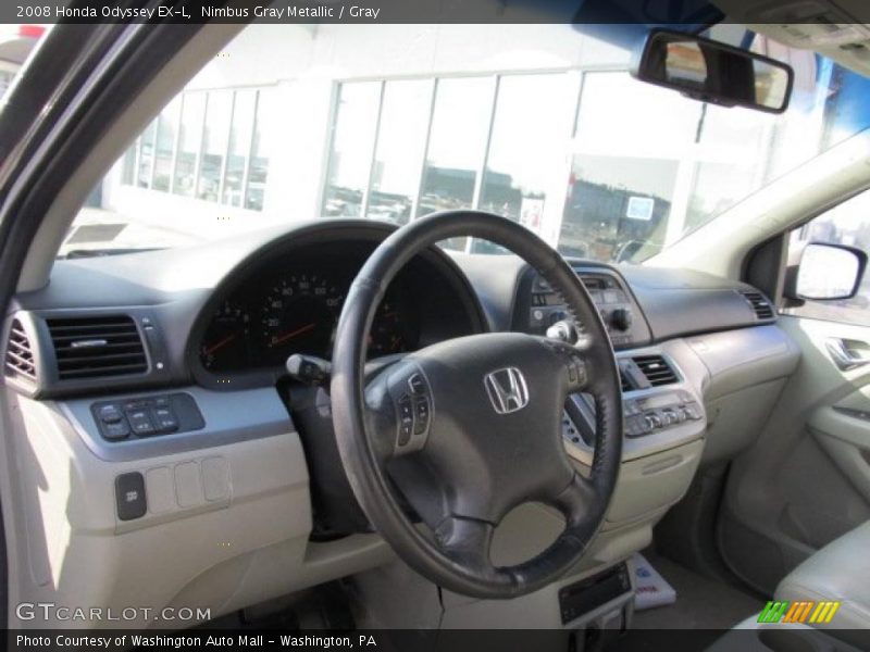 Nimbus Gray Metallic / Gray 2008 Honda Odyssey EX-L