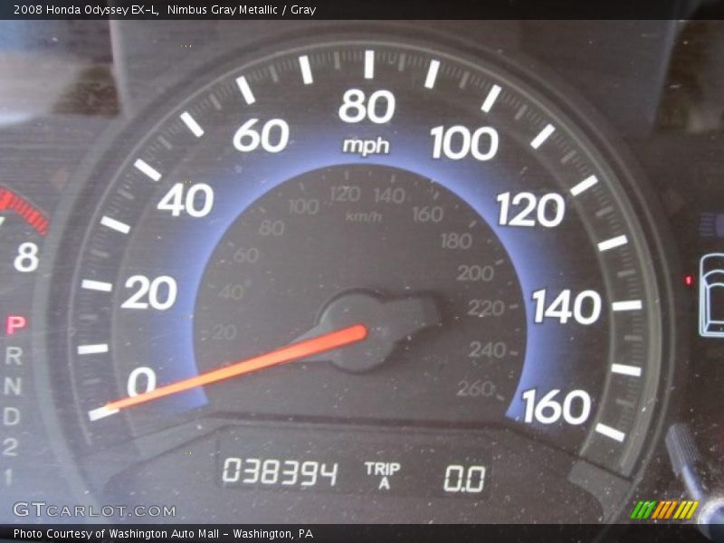 Nimbus Gray Metallic / Gray 2008 Honda Odyssey EX-L