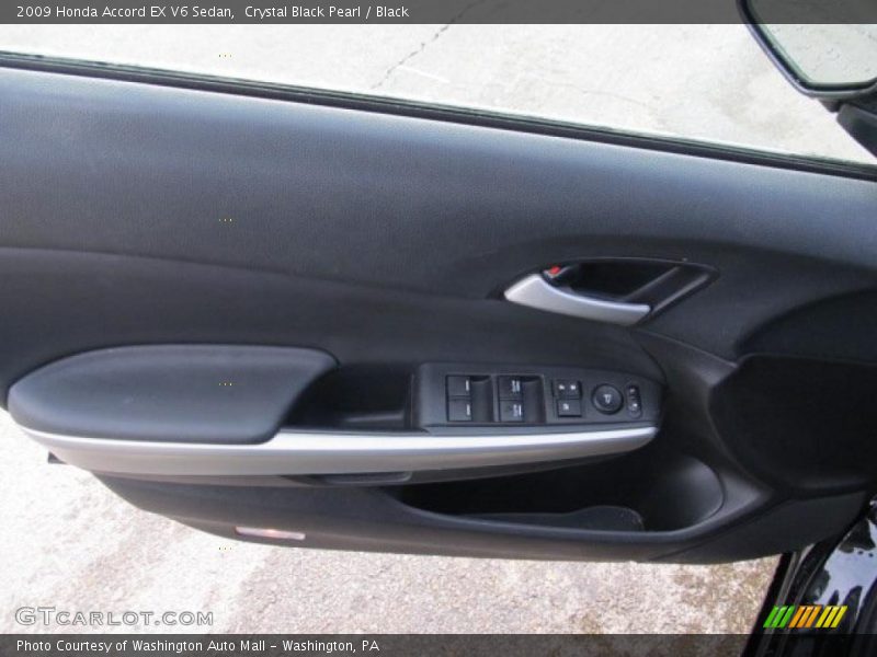 Crystal Black Pearl / Black 2009 Honda Accord EX V6 Sedan