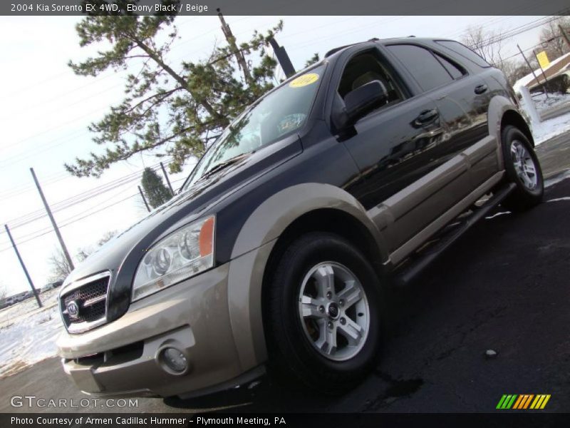 Ebony Black / Beige 2004 Kia Sorento EX 4WD