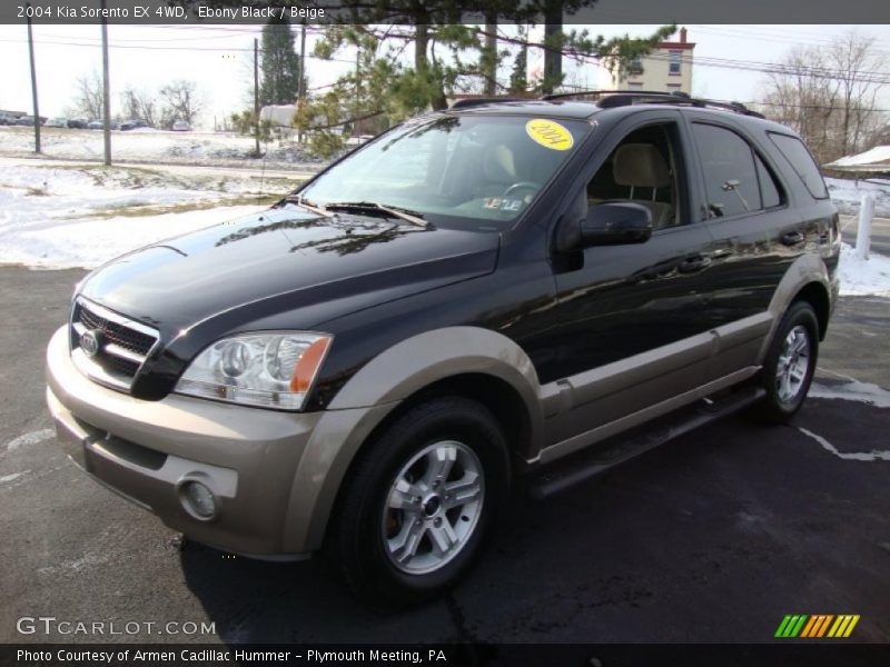 Ebony Black / Beige 2004 Kia Sorento EX 4WD