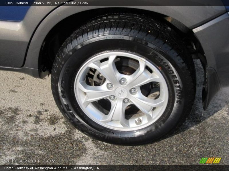 Nautical Blue / Gray 2009 Hyundai Tucson SE V6