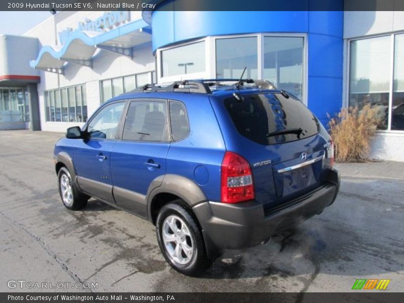 Nautical Blue / Gray 2009 Hyundai Tucson SE V6