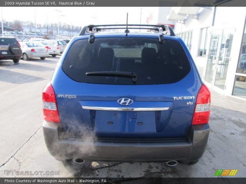 Nautical Blue / Gray 2009 Hyundai Tucson SE V6