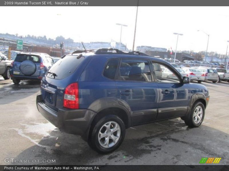Nautical Blue / Gray 2009 Hyundai Tucson SE V6