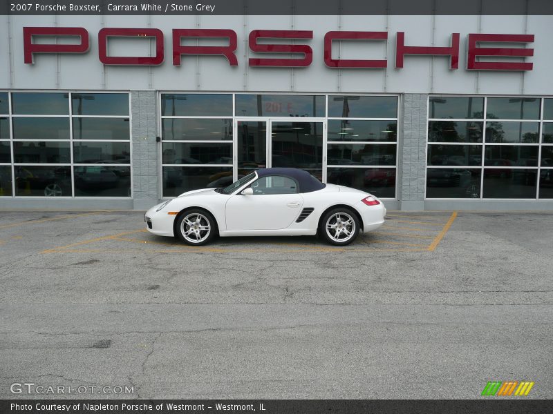 Carrara White / Stone Grey 2007 Porsche Boxster
