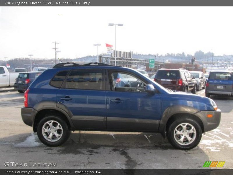 Nautical Blue / Gray 2009 Hyundai Tucson SE V6