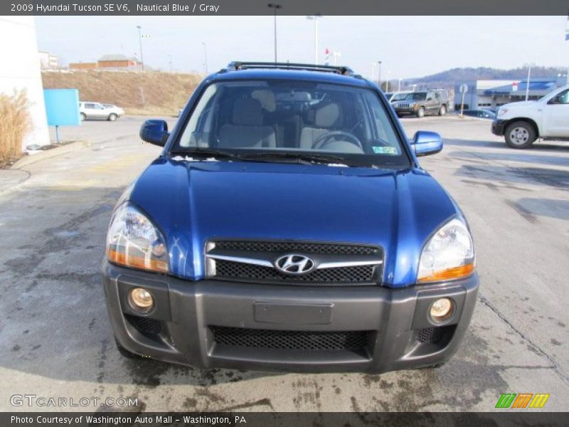 Nautical Blue / Gray 2009 Hyundai Tucson SE V6
