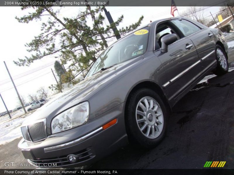 Evening Fog Metallic / Black 2004 Hyundai XG350 L Sedan