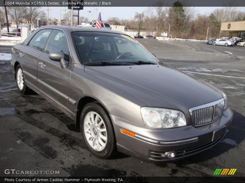 Evening Fog Metallic / Black 2004 Hyundai XG350 L Sedan