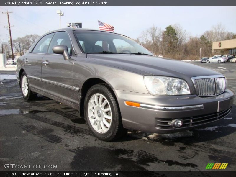 Evening Fog Metallic / Black 2004 Hyundai XG350 L Sedan