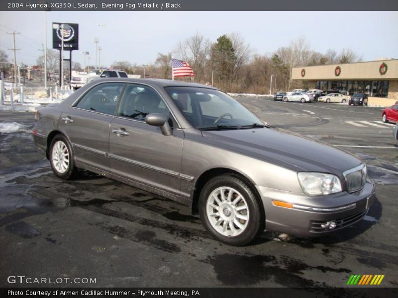 Evening Fog Metallic / Black 2004 Hyundai XG350 L Sedan