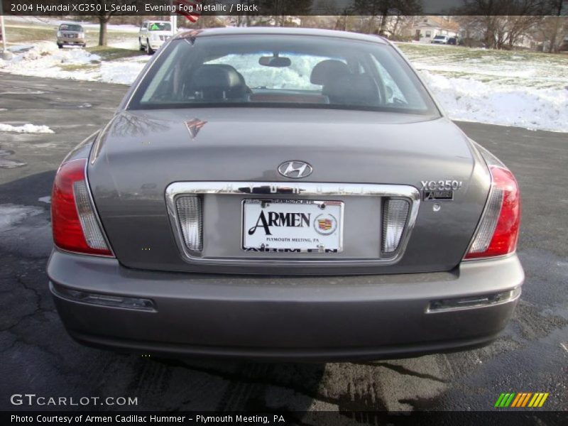 Evening Fog Metallic / Black 2004 Hyundai XG350 L Sedan