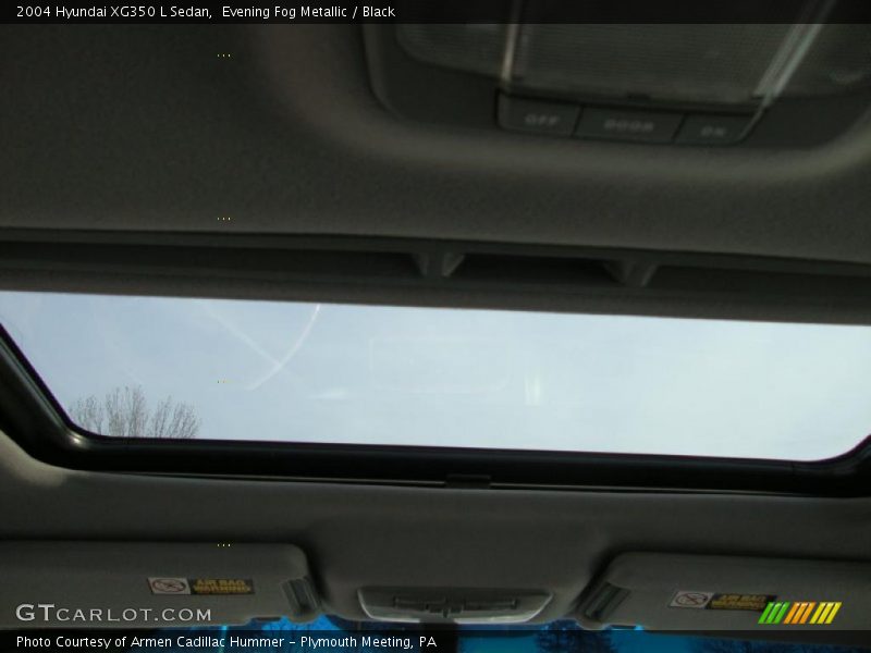 Evening Fog Metallic / Black 2004 Hyundai XG350 L Sedan