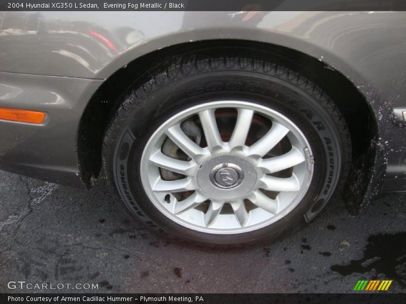Evening Fog Metallic / Black 2004 Hyundai XG350 L Sedan
