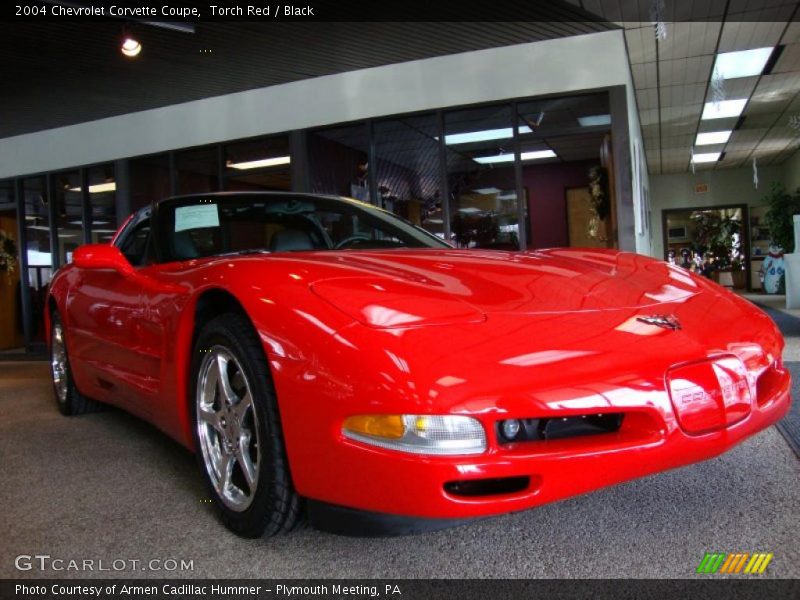 Torch Red / Black 2004 Chevrolet Corvette Coupe