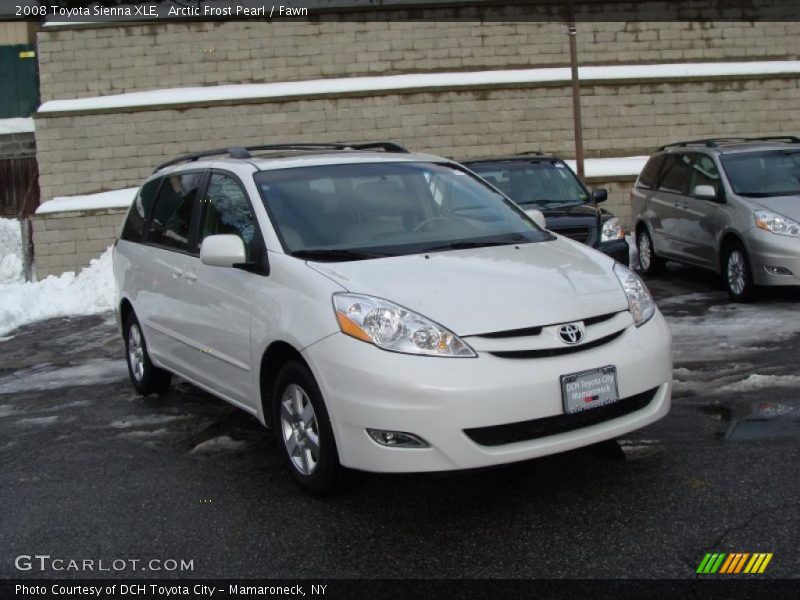 Arctic Frost Pearl / Fawn 2008 Toyota Sienna XLE