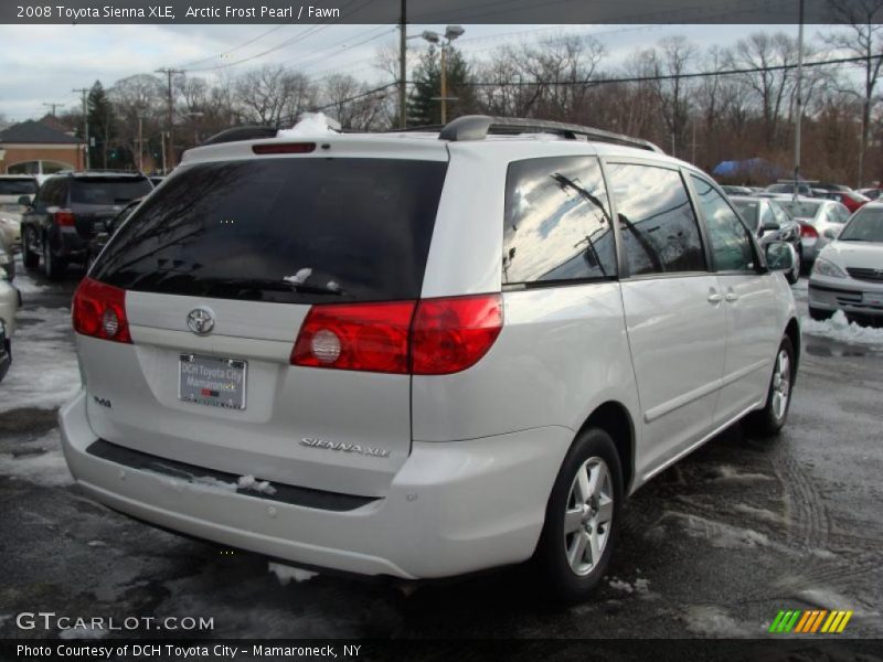 Arctic Frost Pearl / Fawn 2008 Toyota Sienna XLE