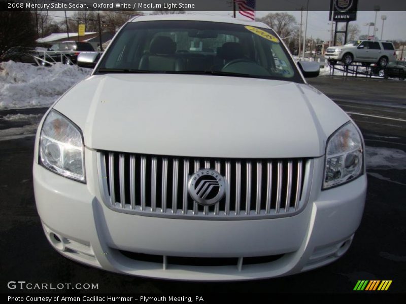 Oxford White / Medium Light Stone 2008 Mercury Sable Sedan