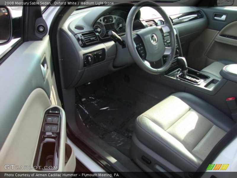Oxford White / Medium Light Stone 2008 Mercury Sable Sedan