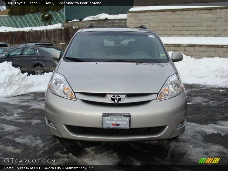 Silver Shadow Pearl / Stone 2008 Toyota Sienna XLE AWD