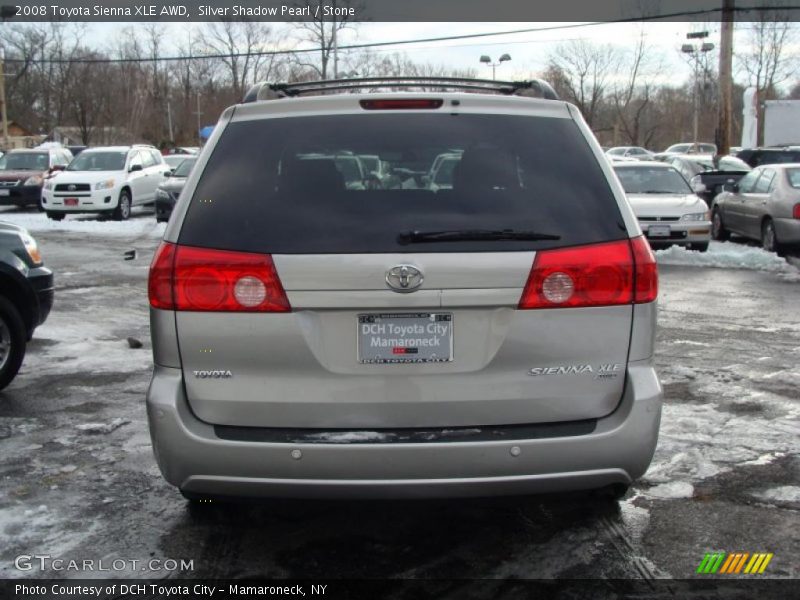 Silver Shadow Pearl / Stone 2008 Toyota Sienna XLE AWD