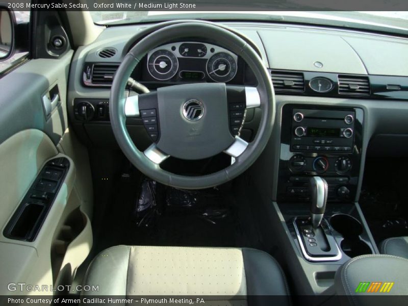 Oxford White / Medium Light Stone 2008 Mercury Sable Sedan