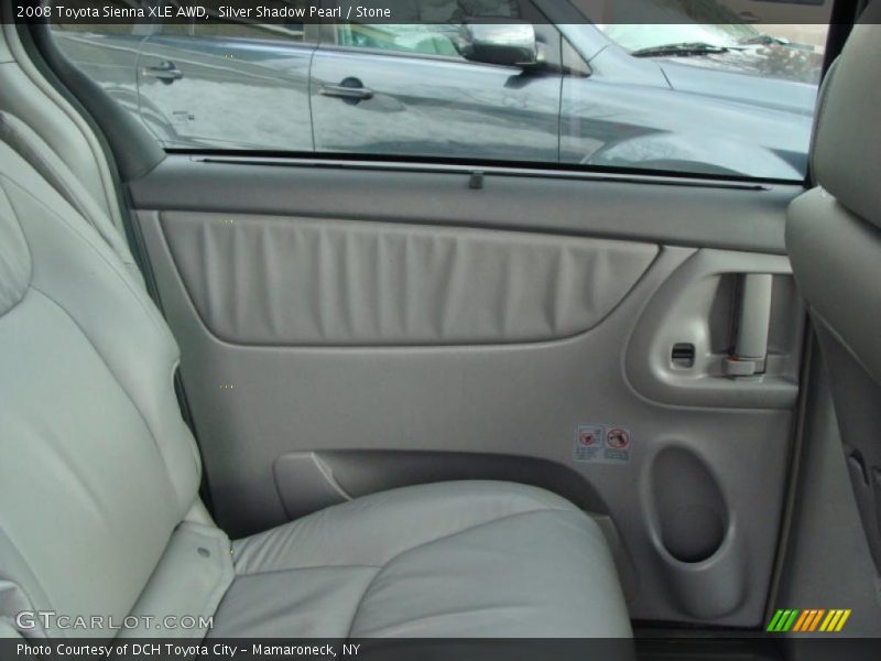 Silver Shadow Pearl / Stone 2008 Toyota Sienna XLE AWD