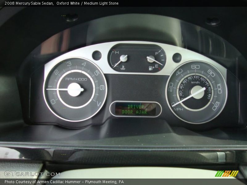 Oxford White / Medium Light Stone 2008 Mercury Sable Sedan