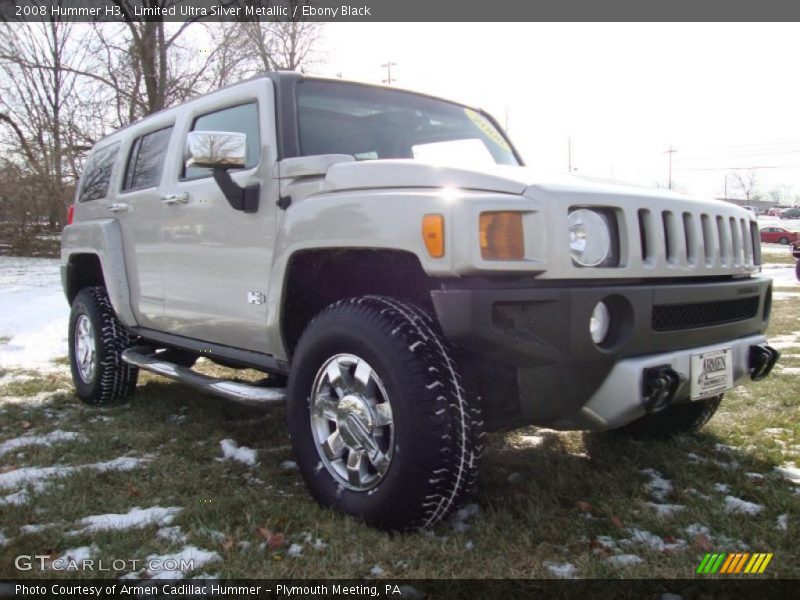 Limited Ultra Silver Metallic / Ebony Black 2008 Hummer H3