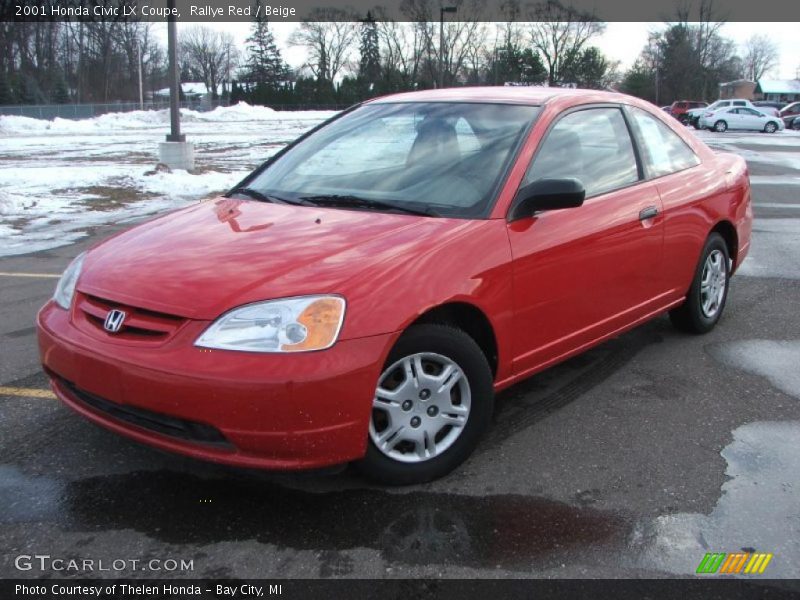 Front 3/4 View of 2001 Civic LX Coupe