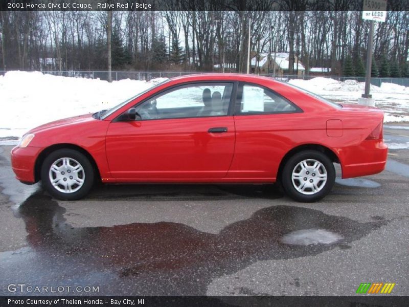 2001 Civic LX Coupe Rallye Red