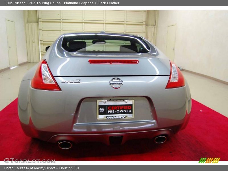 Platinum Graphite / Black Leather 2009 Nissan 370Z Touring Coupe