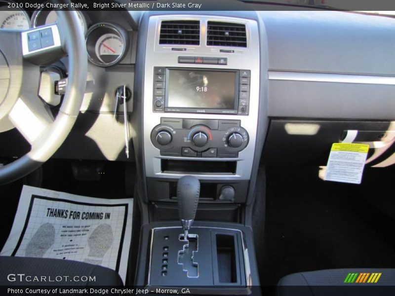 Bright Silver Metallic / Dark Slate Gray 2010 Dodge Charger Rallye
