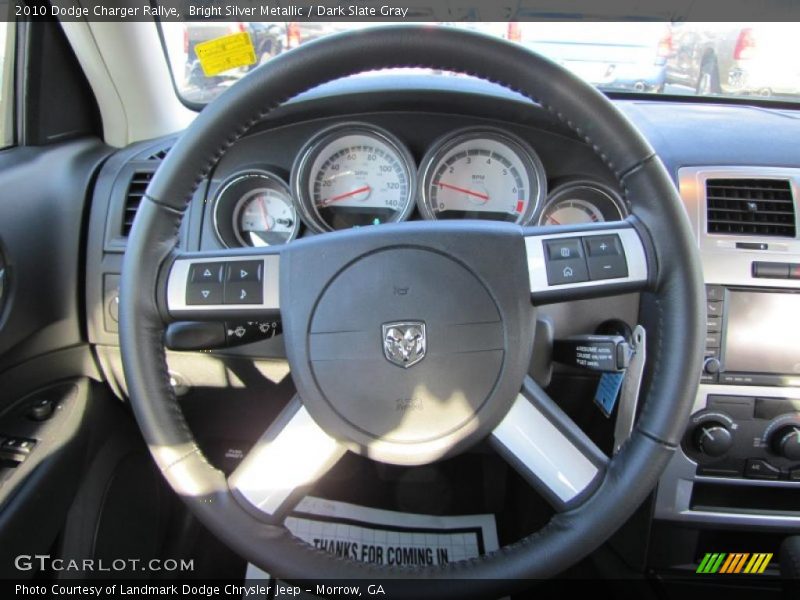 Bright Silver Metallic / Dark Slate Gray 2010 Dodge Charger Rallye