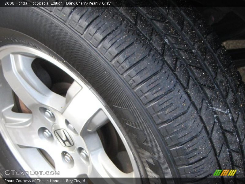 Dark Cherry Pearl / Gray 2008 Honda Pilot Special Edition