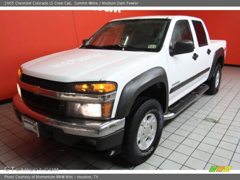 Summit White / Medium Dark Pewter 2005 Chevrolet Colorado LS Crew Cab