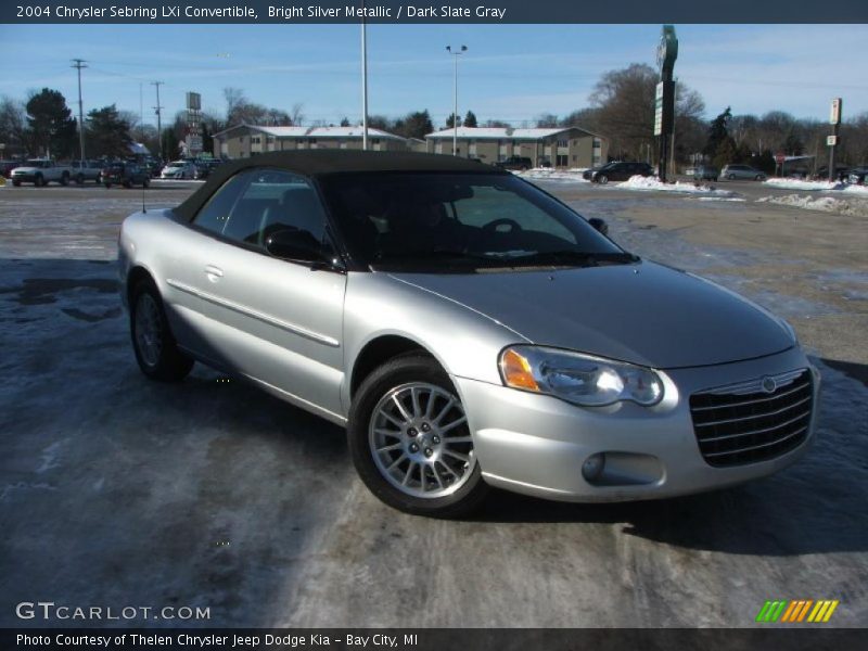 Bright Silver Metallic / Dark Slate Gray 2004 Chrysler Sebring LXi Convertible