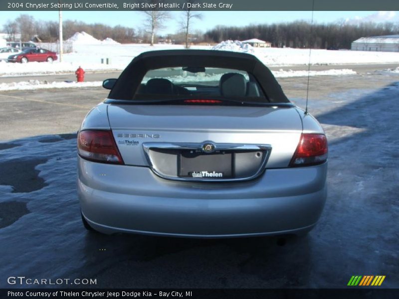 Bright Silver Metallic / Dark Slate Gray 2004 Chrysler Sebring LXi Convertible