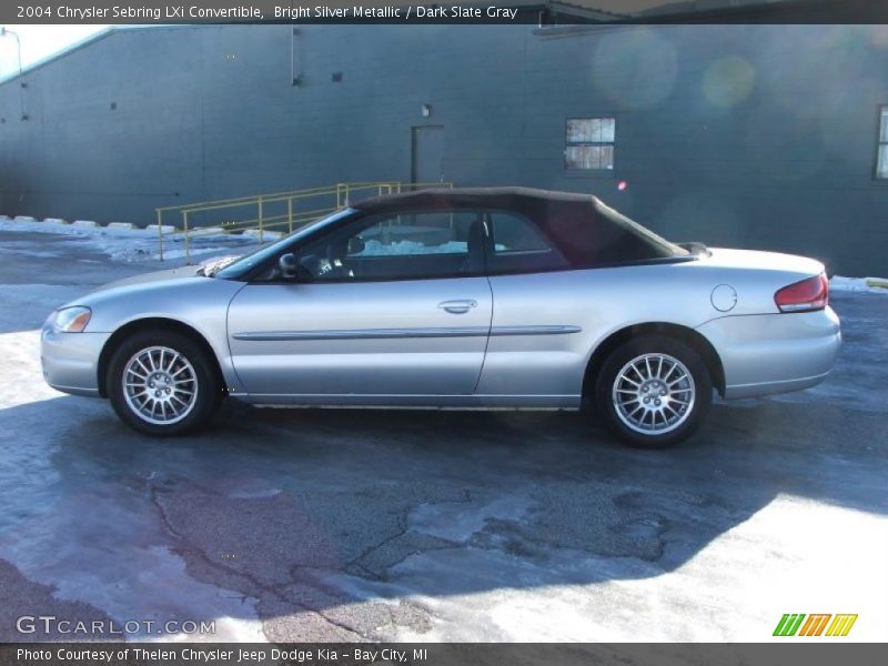 Bright Silver Metallic / Dark Slate Gray 2004 Chrysler Sebring LXi Convertible