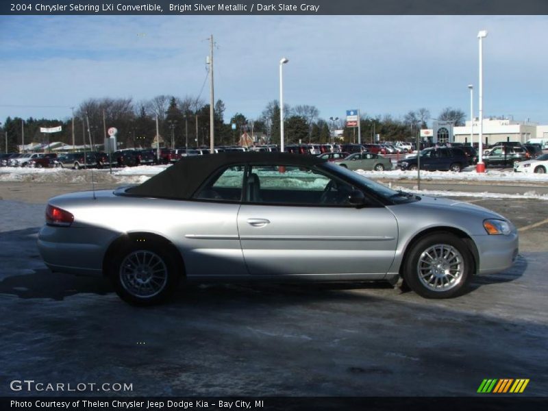 Bright Silver Metallic / Dark Slate Gray 2004 Chrysler Sebring LXi Convertible