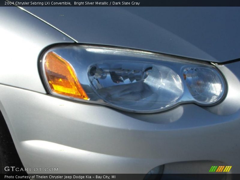 Bright Silver Metallic / Dark Slate Gray 2004 Chrysler Sebring LXi Convertible