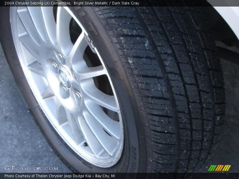 Bright Silver Metallic / Dark Slate Gray 2004 Chrysler Sebring LXi Convertible