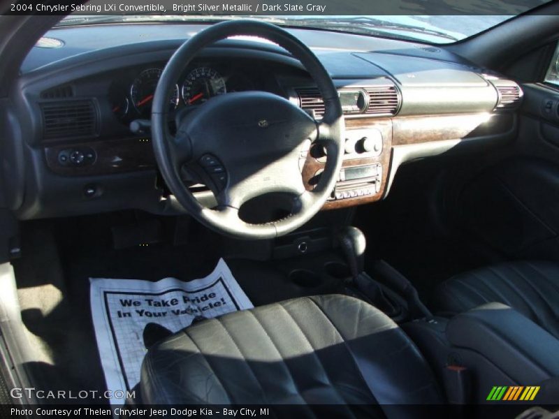 Bright Silver Metallic / Dark Slate Gray 2004 Chrysler Sebring LXi Convertible